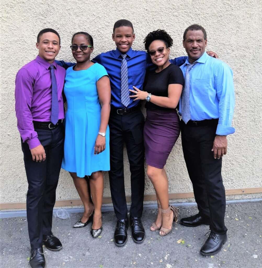 Delroy Beckford and family